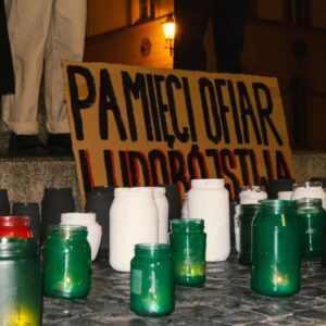 Cicha demonstracja ku pamięci ofiar ludobójstwa w Gazie