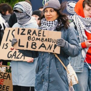 Nakba trwa. Marsz przeciwko ludobójstwu. Fotogarfia: Konrad Zurawowicz