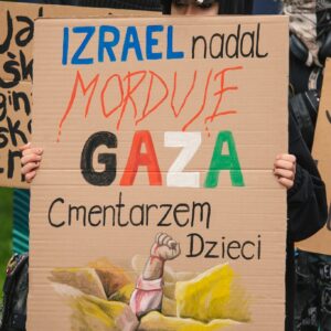 Nakba trwa. Marsz przeciwko ludobójstwu. Fotogarfia: Konrad Zurawowicz