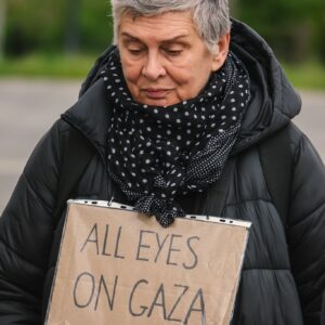 Nakba trwa. Marsz przeciwko ludobójstwu. Fotogarfia: Konrad Zurawowicz