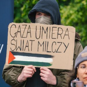 Nakba trwa. Marsz przeciwko ludobójstwu. Fotogarfia: Konrad Zurawowicz