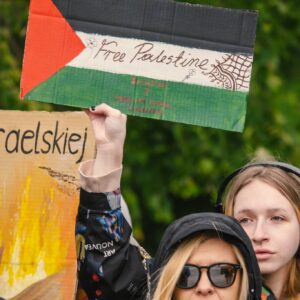 Nakba trwa. Marsz przeciwko ludobójstwu. Fotogarfia: Konrad Zurawowicz