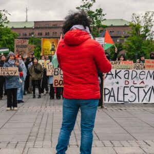 Nakba trwa. Marsz przeciwko ludobójstwu. Fotogarfia: Konrad Zurawowicz