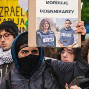 Nakba trwa. Marsz przeciwko ludobójstwu. Fotogarfia: Konrad Zurawowicz