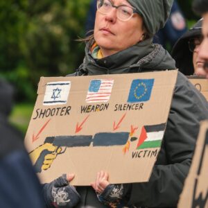 Nakba trwa. Marsz przeciwko ludobójstwu. Fotogarfia: Konrad Zurawowicz