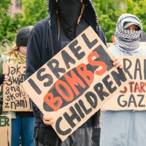 Nakba trwa. Marsz przeciwko ludobójstwu. Fotogarfia: Konrad Zurawowicz