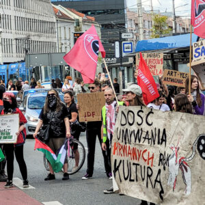 Protest przeciwko współpracy Festiwalu Nowe Horyzonty z BNP Paribas